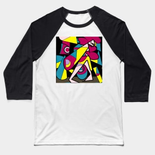 Abstract colorful art woman Baseball T-Shirt